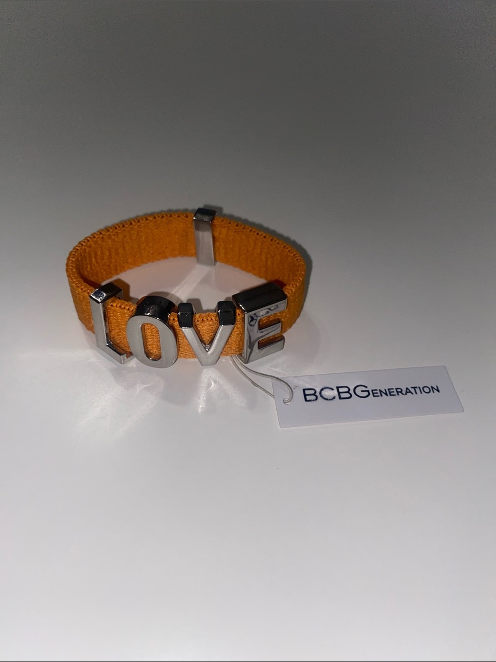 Love Bracelet in Orange and Silver